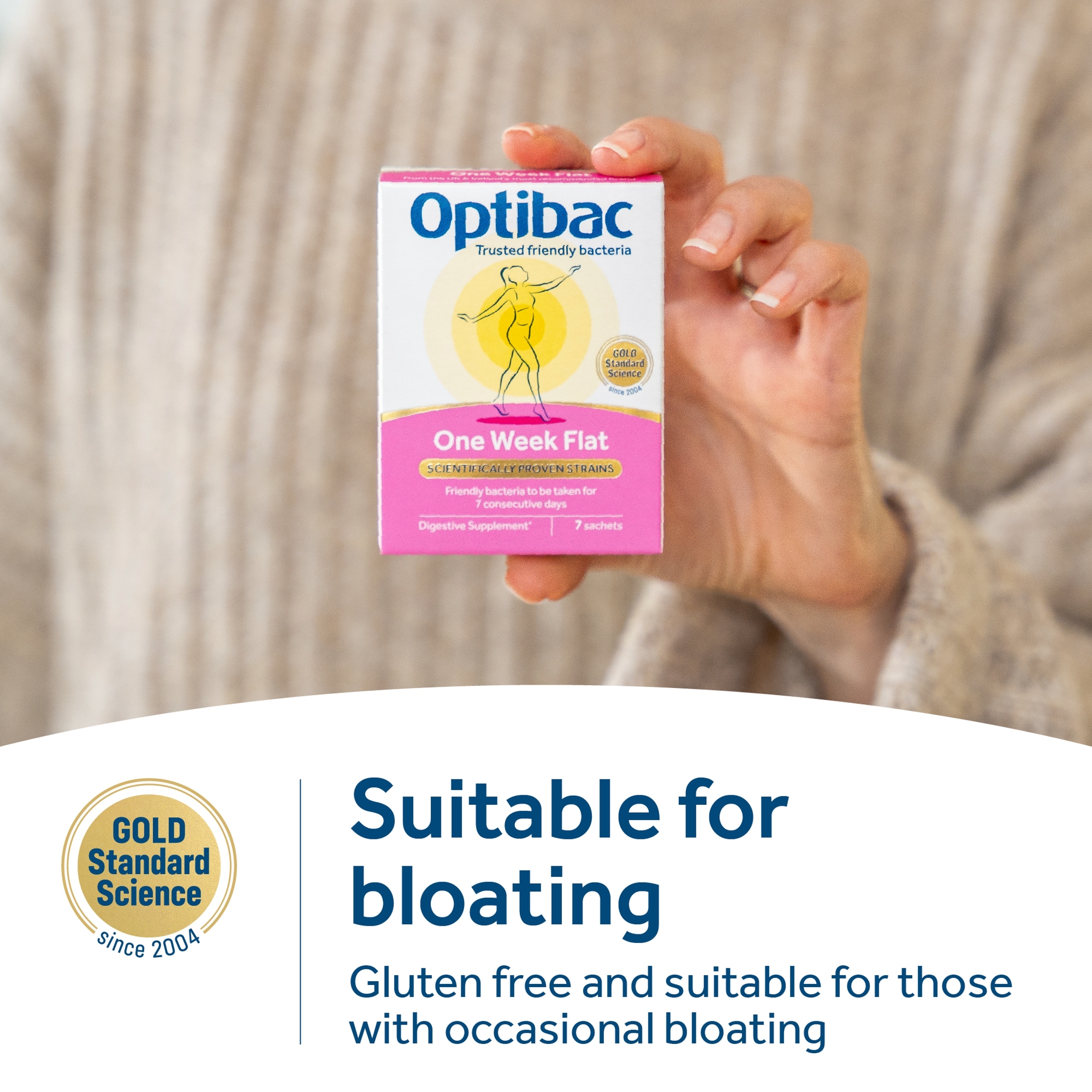 Optibac Probiotics One Week Flat - 7 Sachets thumbnail 2