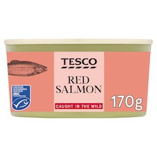 Tesco Skinless & Boneless Wild Red Salmon 170g