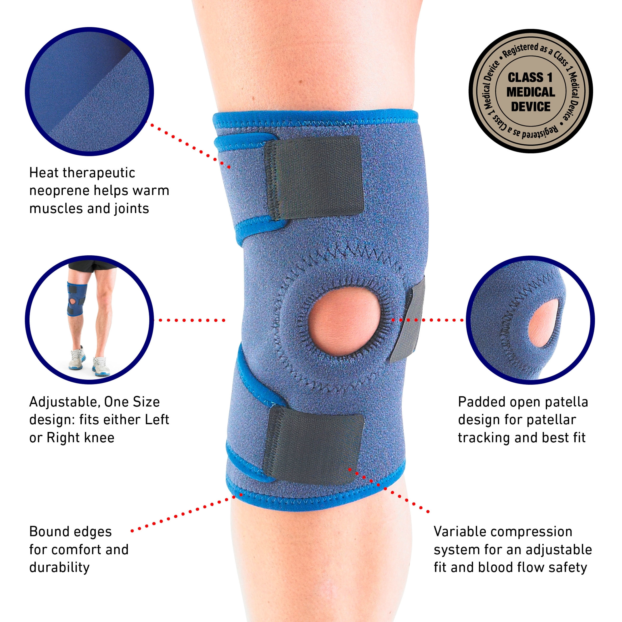 Neo G Open Knee Support - Universal Size thumbnail 2