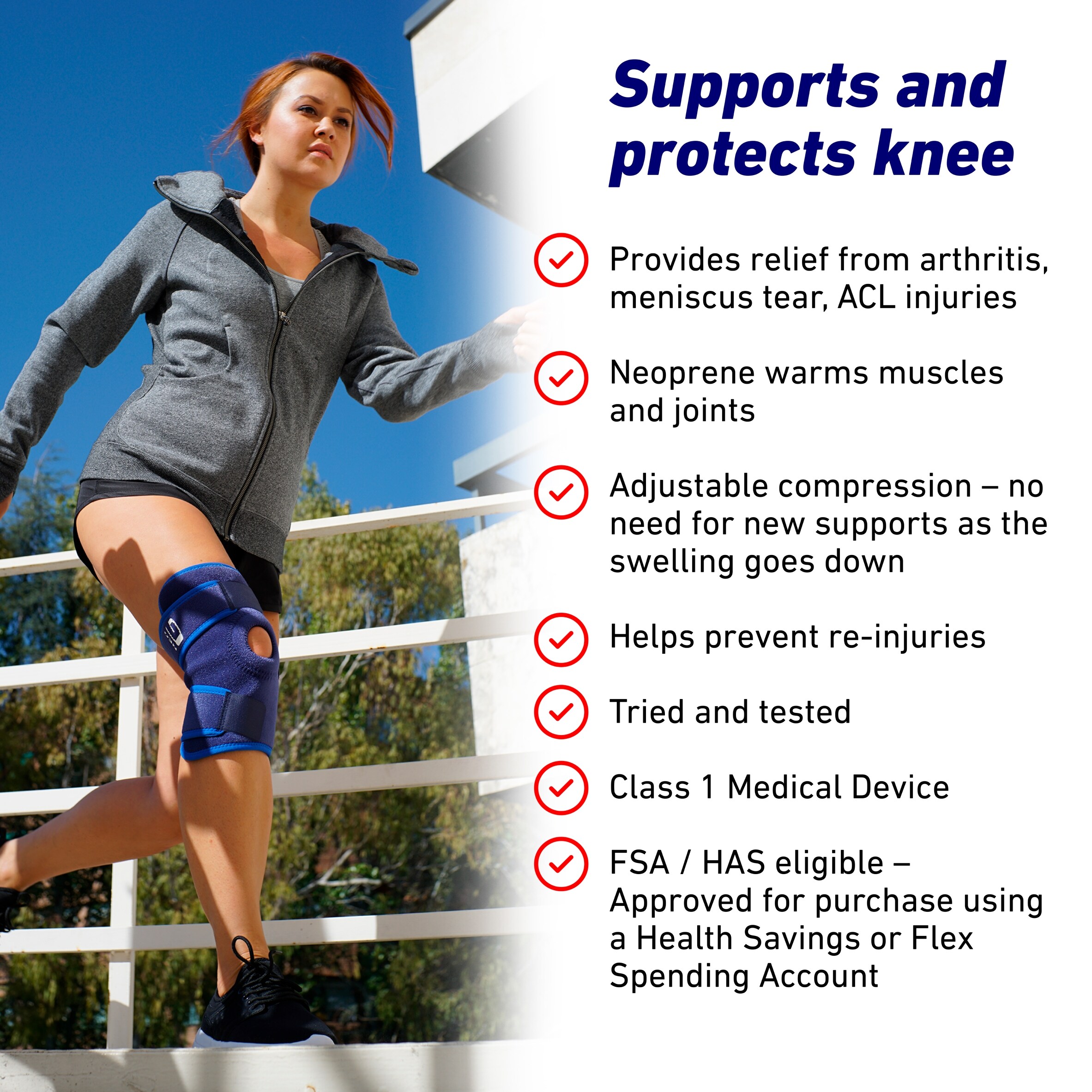 Neo G Open Knee Support - Universal Size thumbnail 3