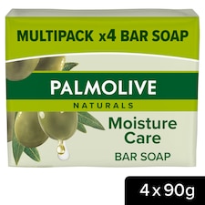 Palmolive Naturals Moisture with Olive Bar Soap x4