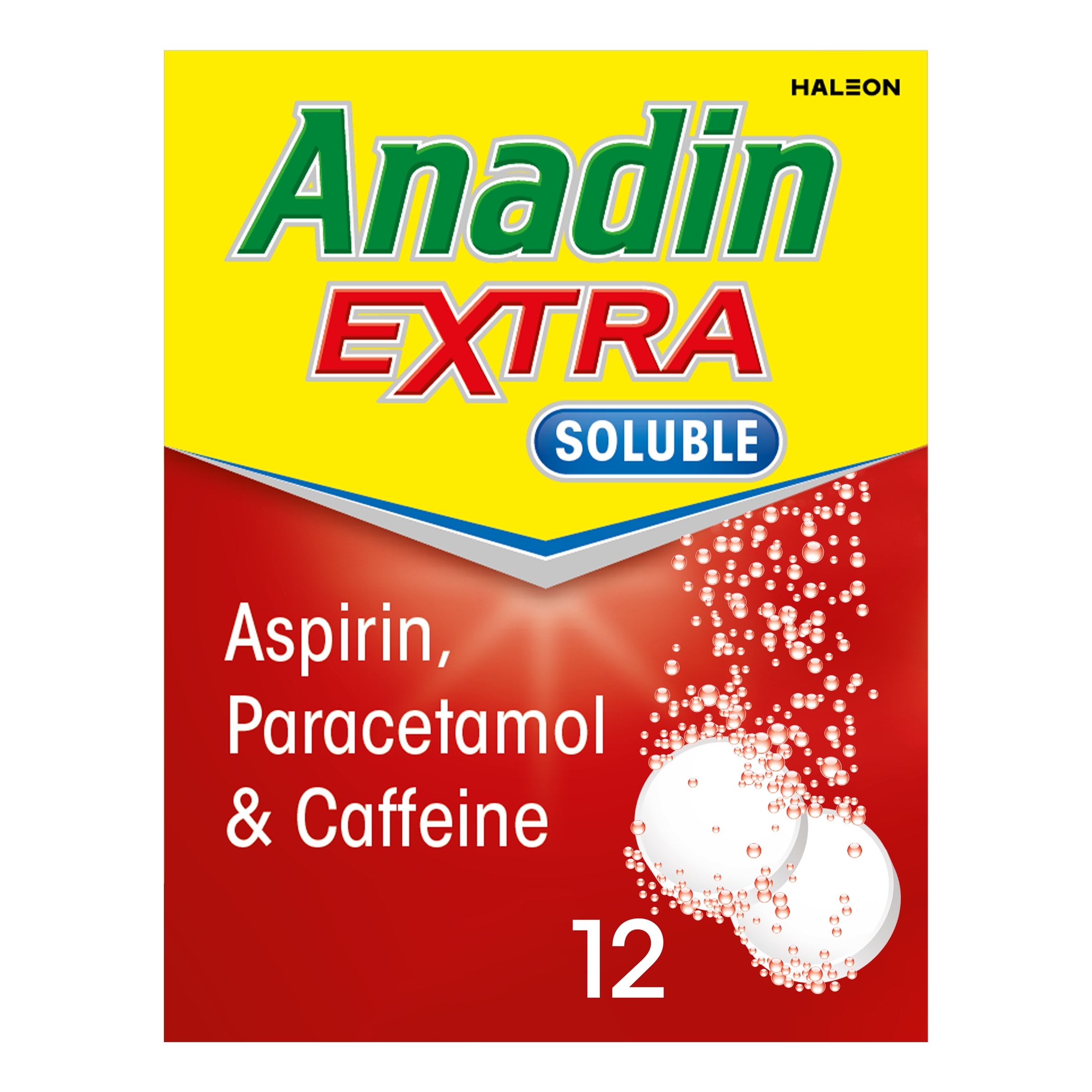 Anadin Extra Aspirin & Paracetamol Pain Relief  Soluble Tablets