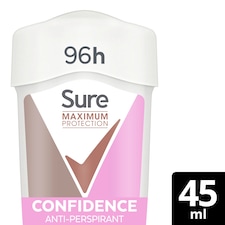 Sure Women Confidence 96h Maximum Protection Antiperspirant Deodorant Cream 45ml