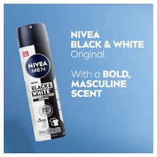 NIVEA MEN Black & White Original Anti-Perspirant Deodorant Spray 150ml thumbnail 3