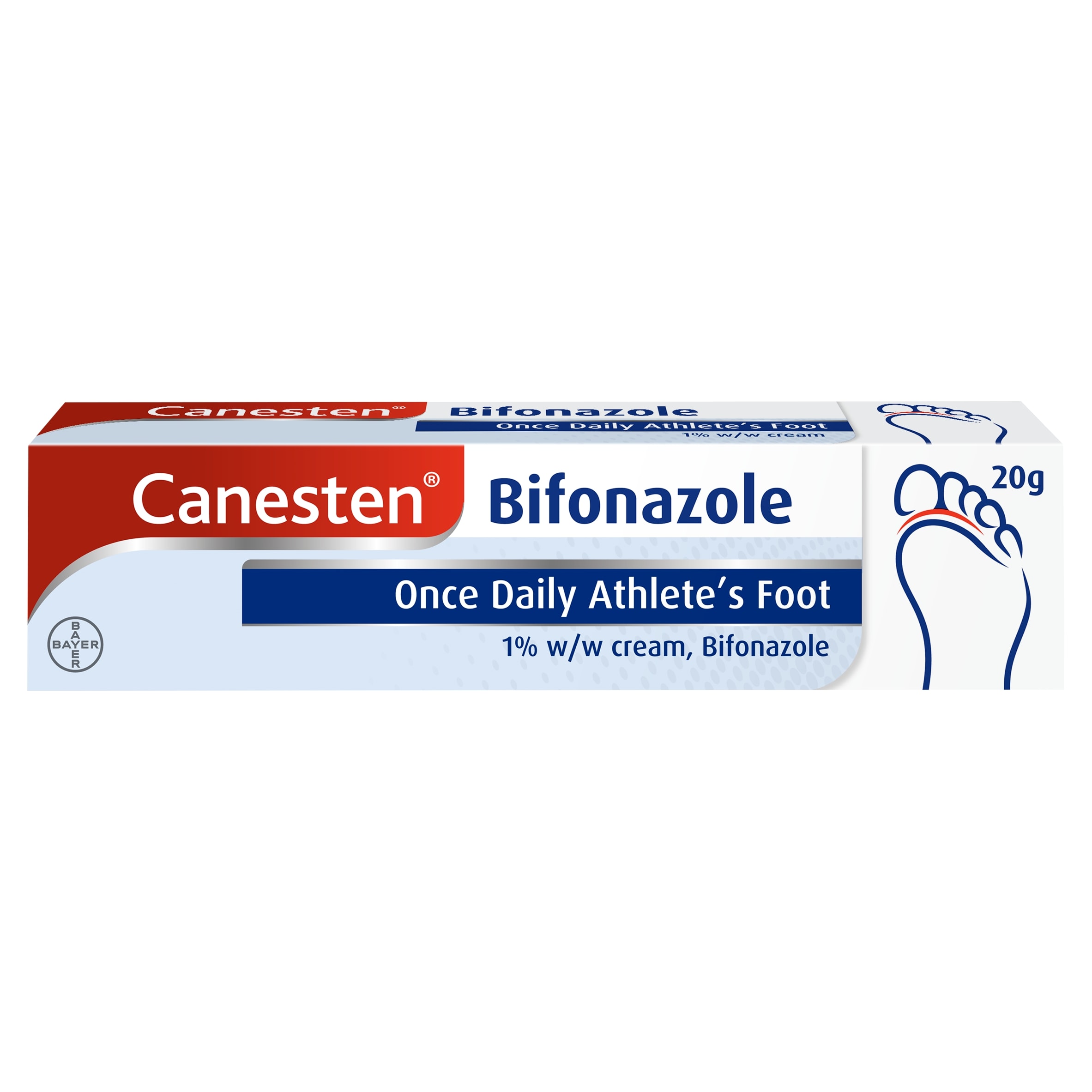 Canesten Bifonazole Foot Cream for Athlete's Foot 20g