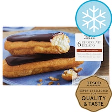 Tesco 6 Chocolate Eclairs 160G