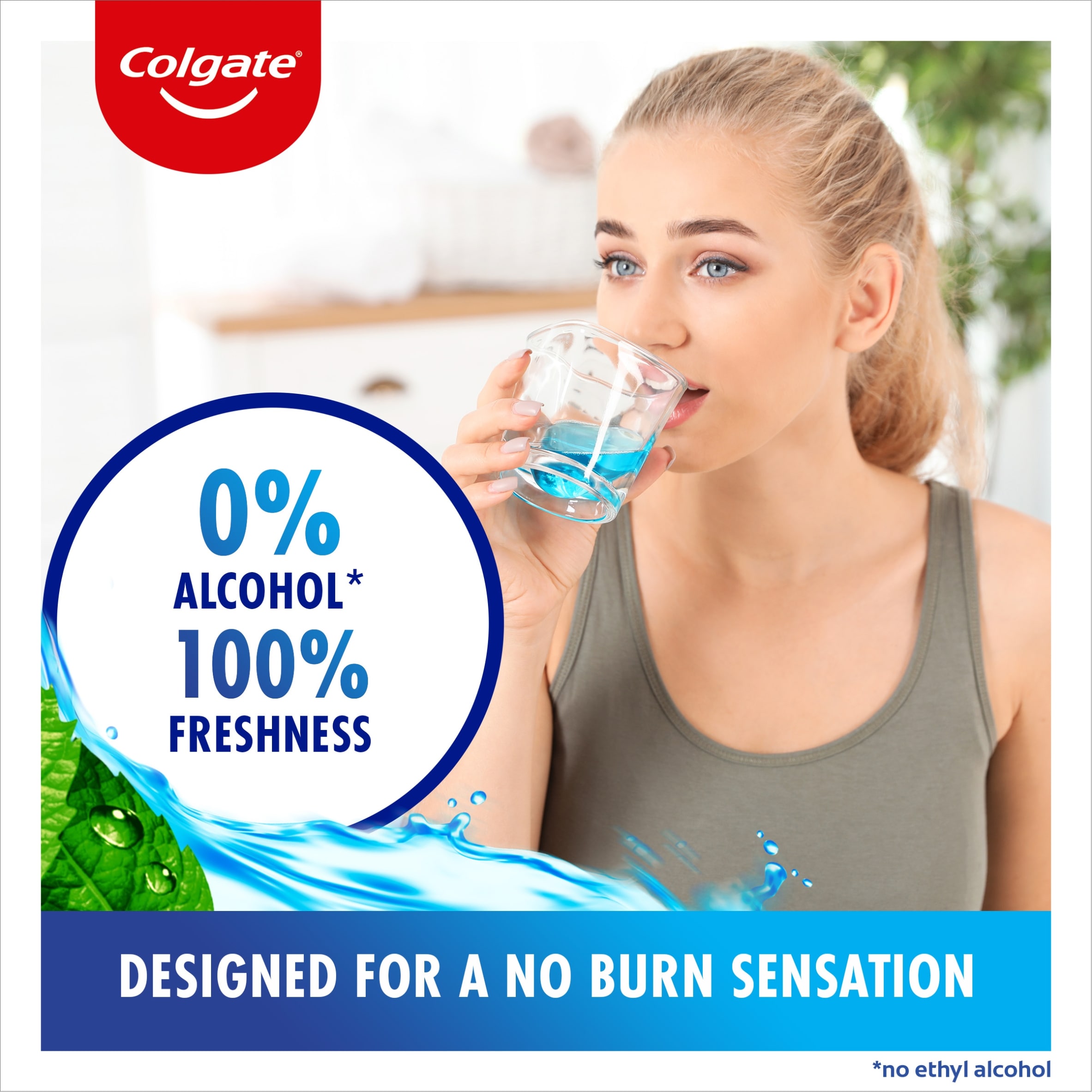 Colgate Plax Cool Mint Mouthwash Alcohol Free 500ml thumbnail 2