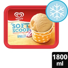 Wall's Soft Scoop Vanilla Ice Cream Tub 1800ml