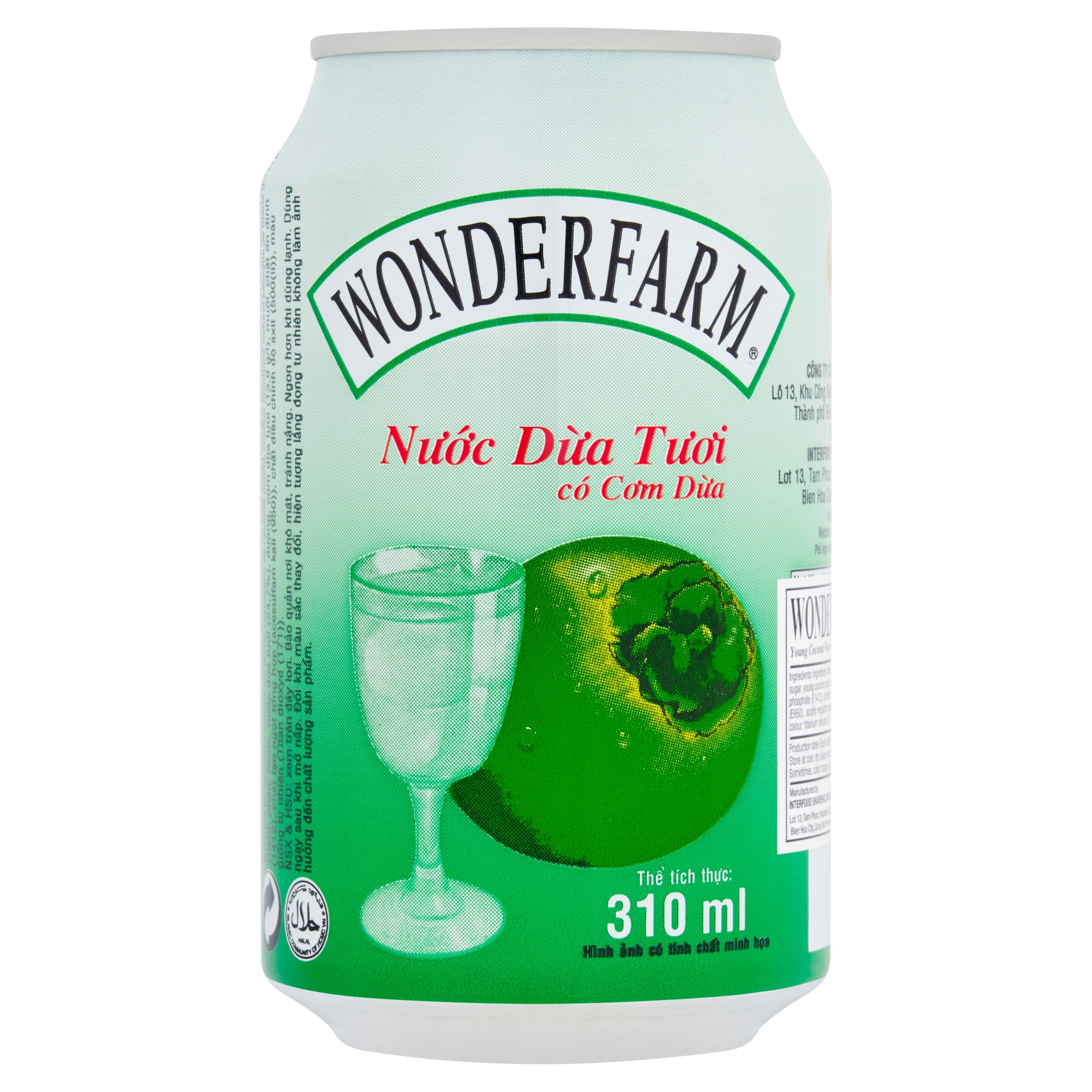 Wonderfarm Young Coconut Water 330Ml