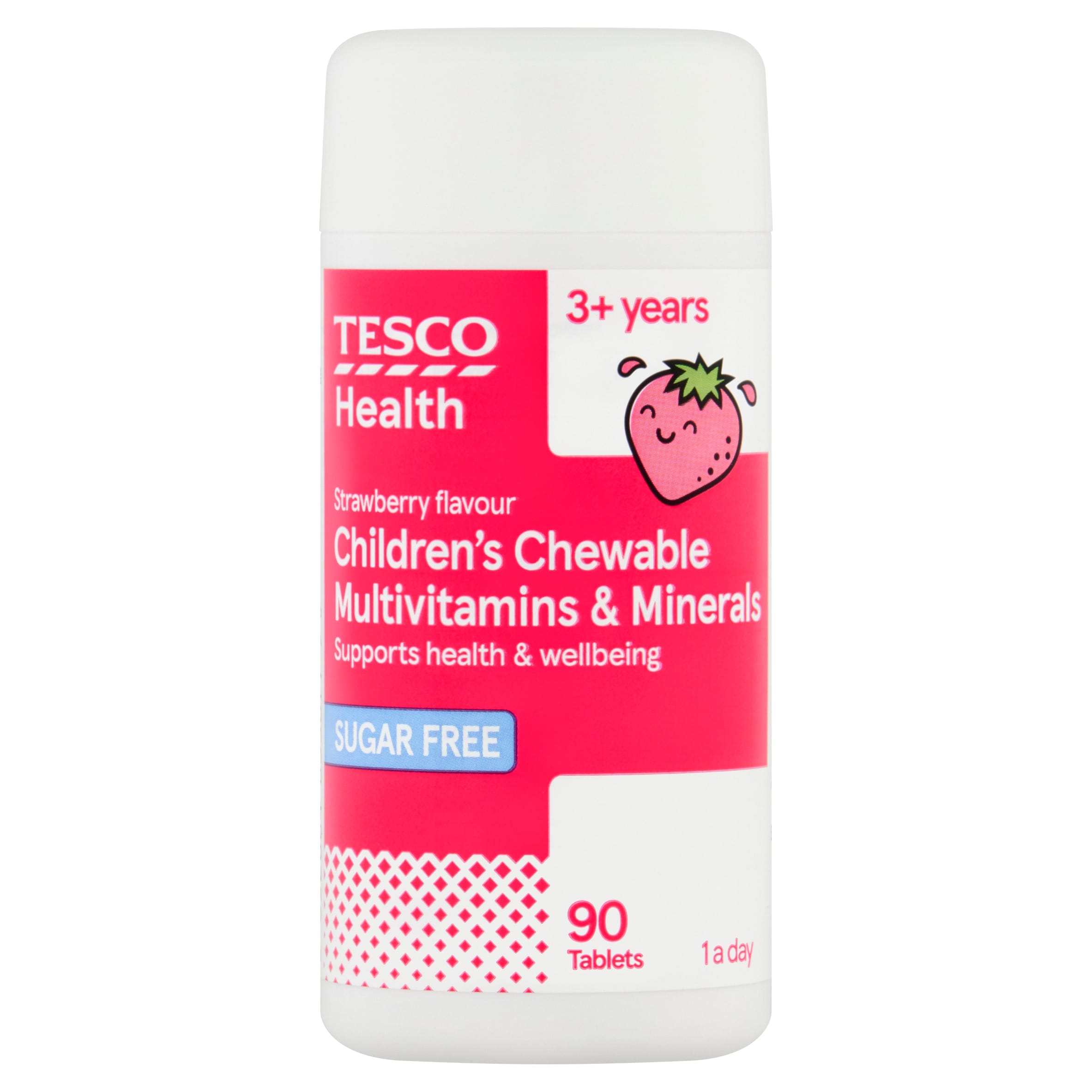 Tesco Health Children's Multivitamin & Mineral Berry Chewable Tablets 90s