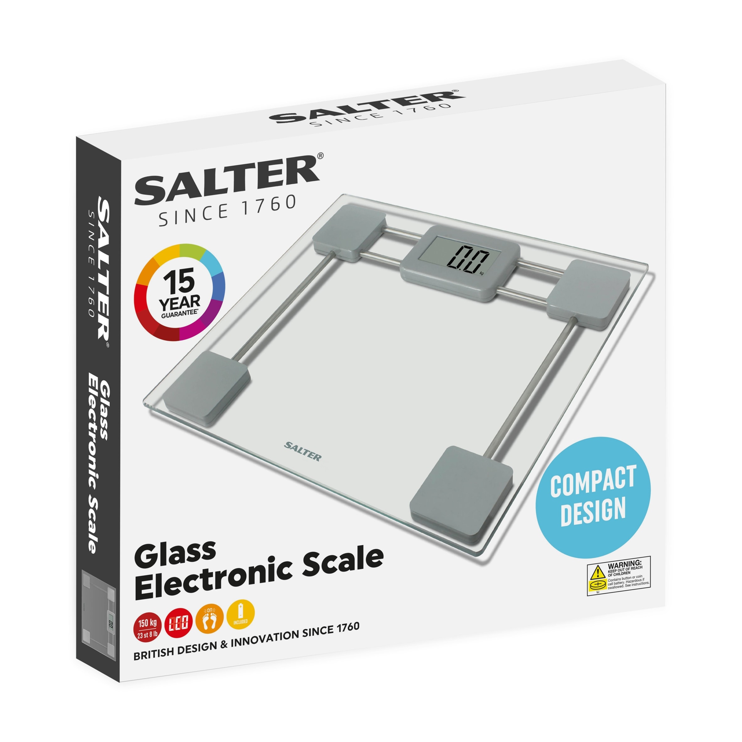 Salter Compact Glass Scale 9081 Sv3r thumbnail 4