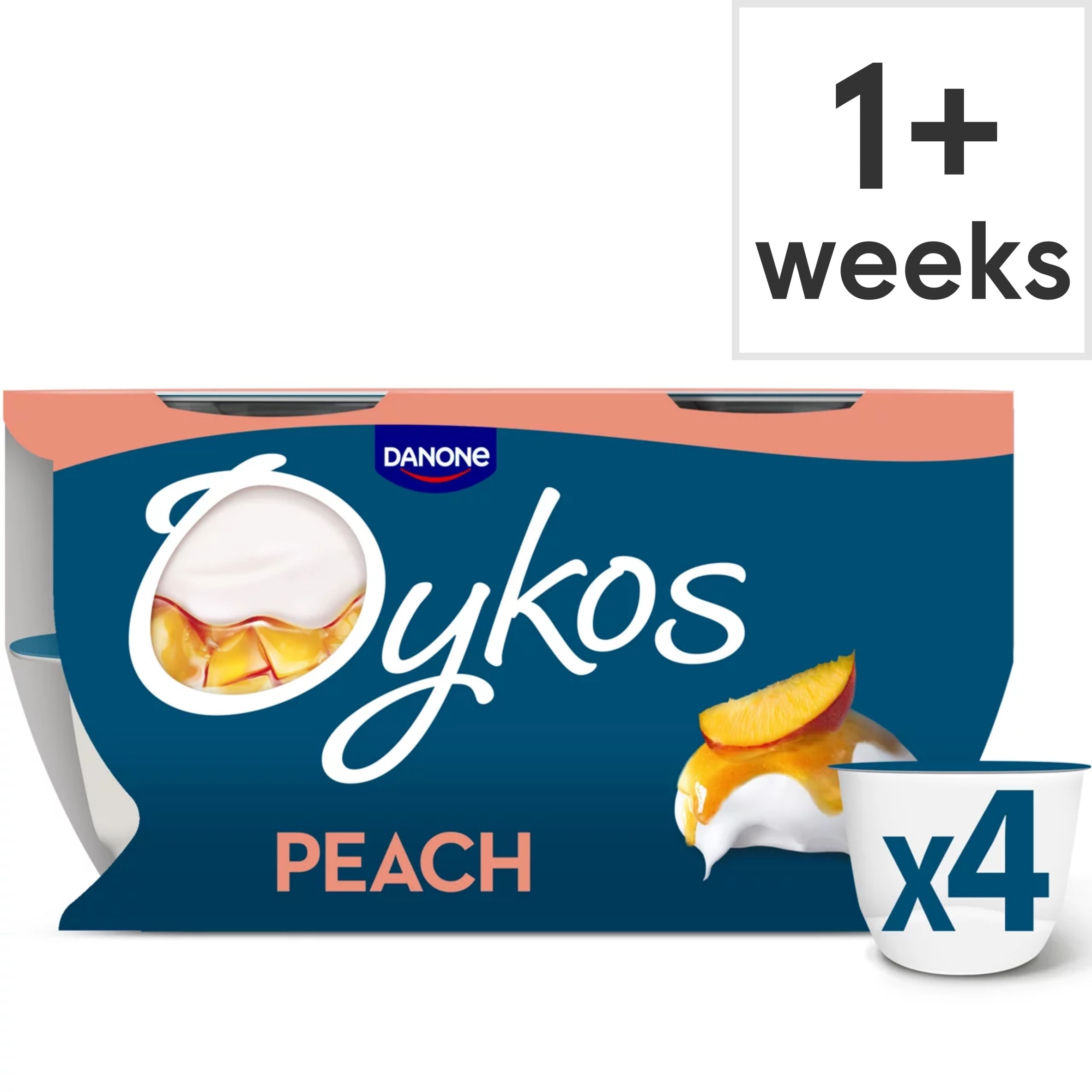 Oykos Peach Luxury Greek Style Yoghurt