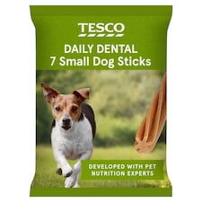 Tesco Daily Dental Small Dog Sticks 110g