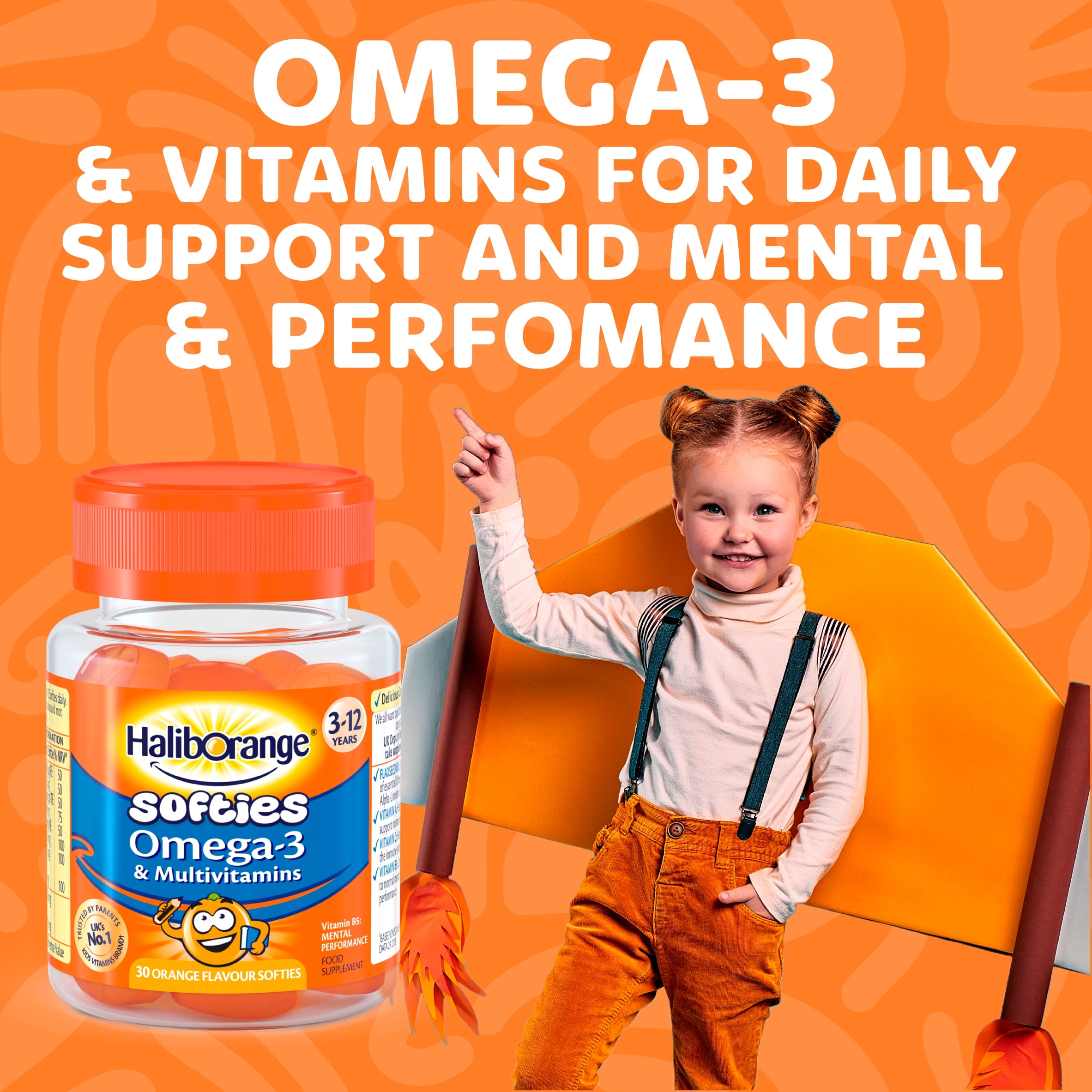 Haliborange Omega 3 & Multivitamins Softies 30s thumbnail 2