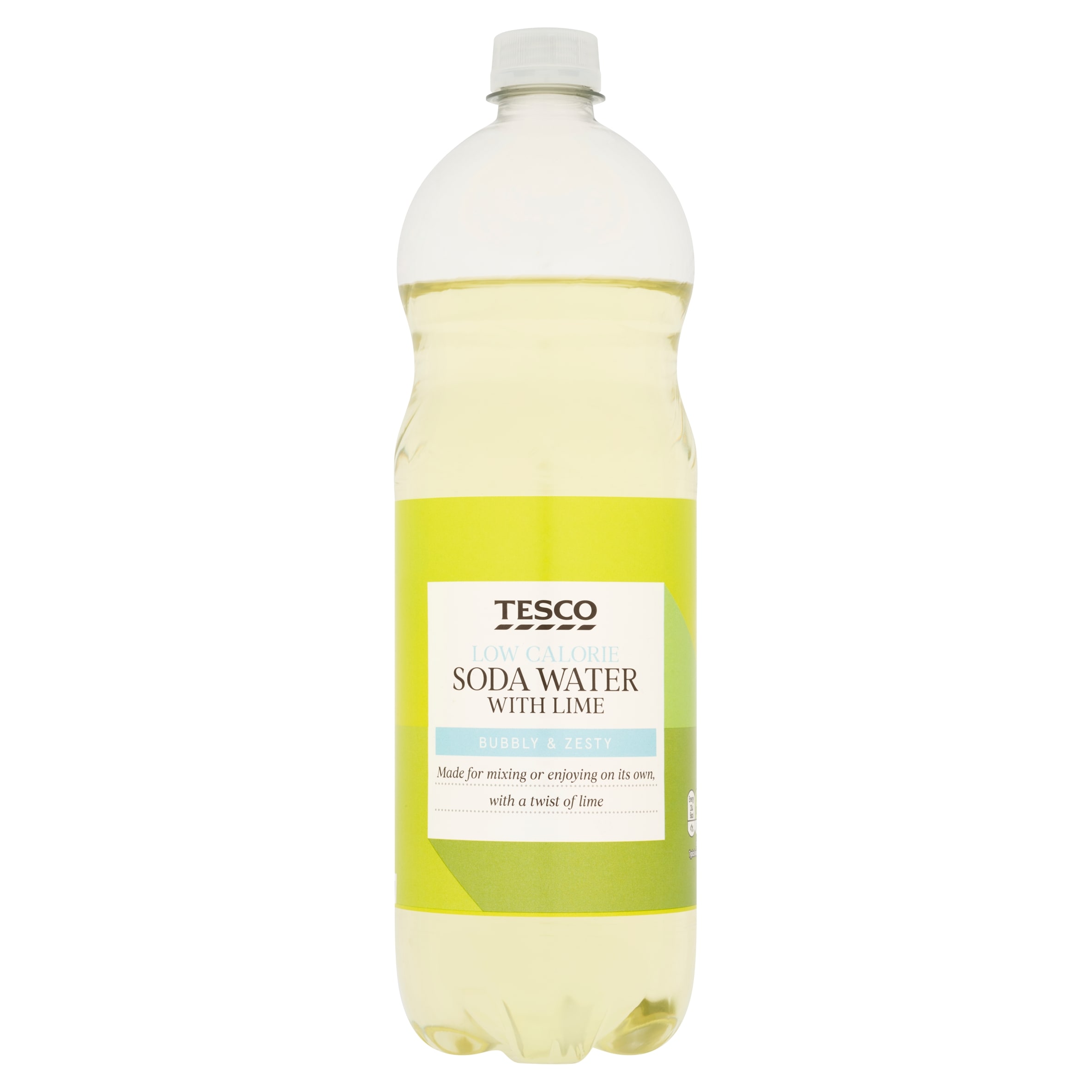 Tesco Low Calorie Soda Water With Lime 1L