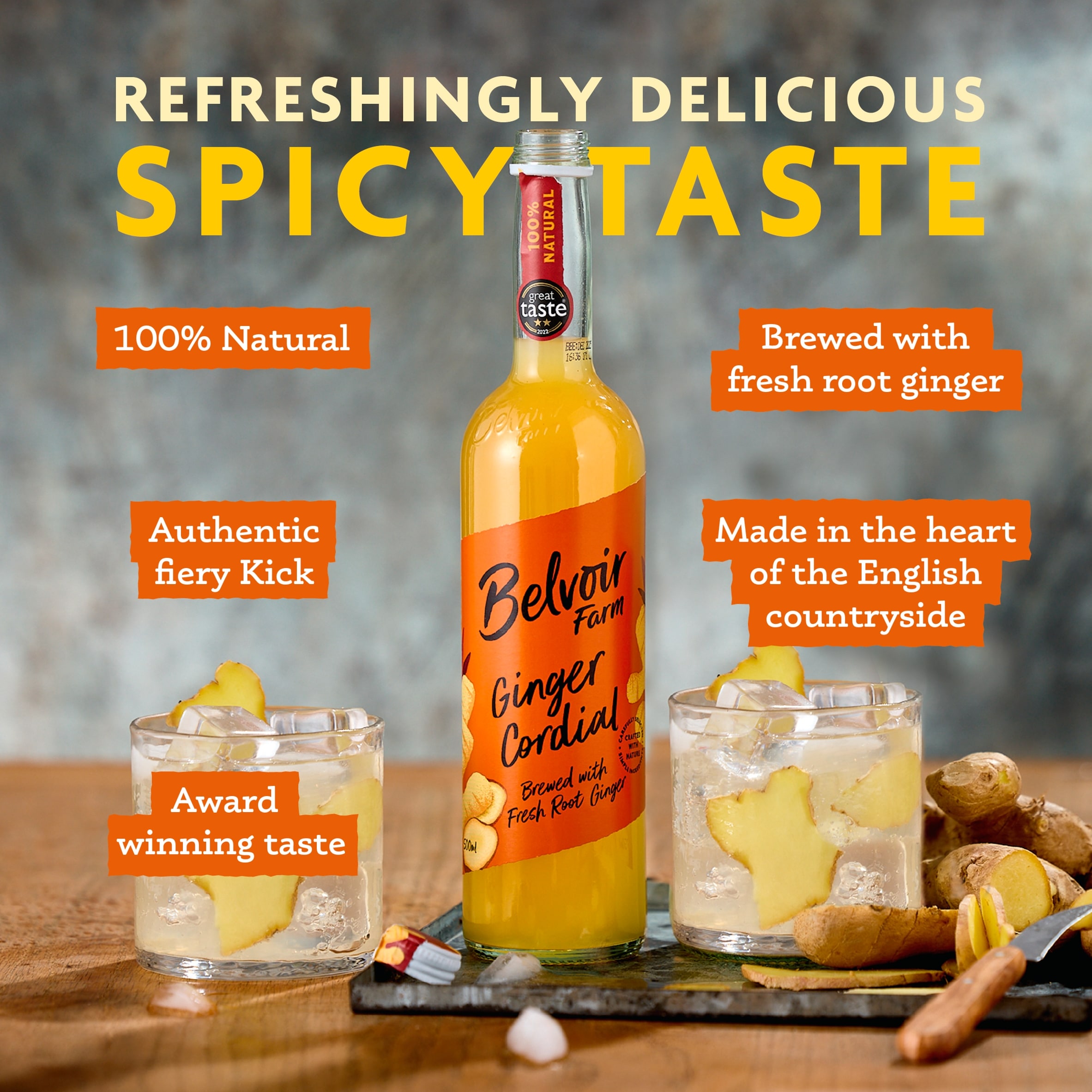 Belvoir Ginger Cordial 500Ml thumbnail 2