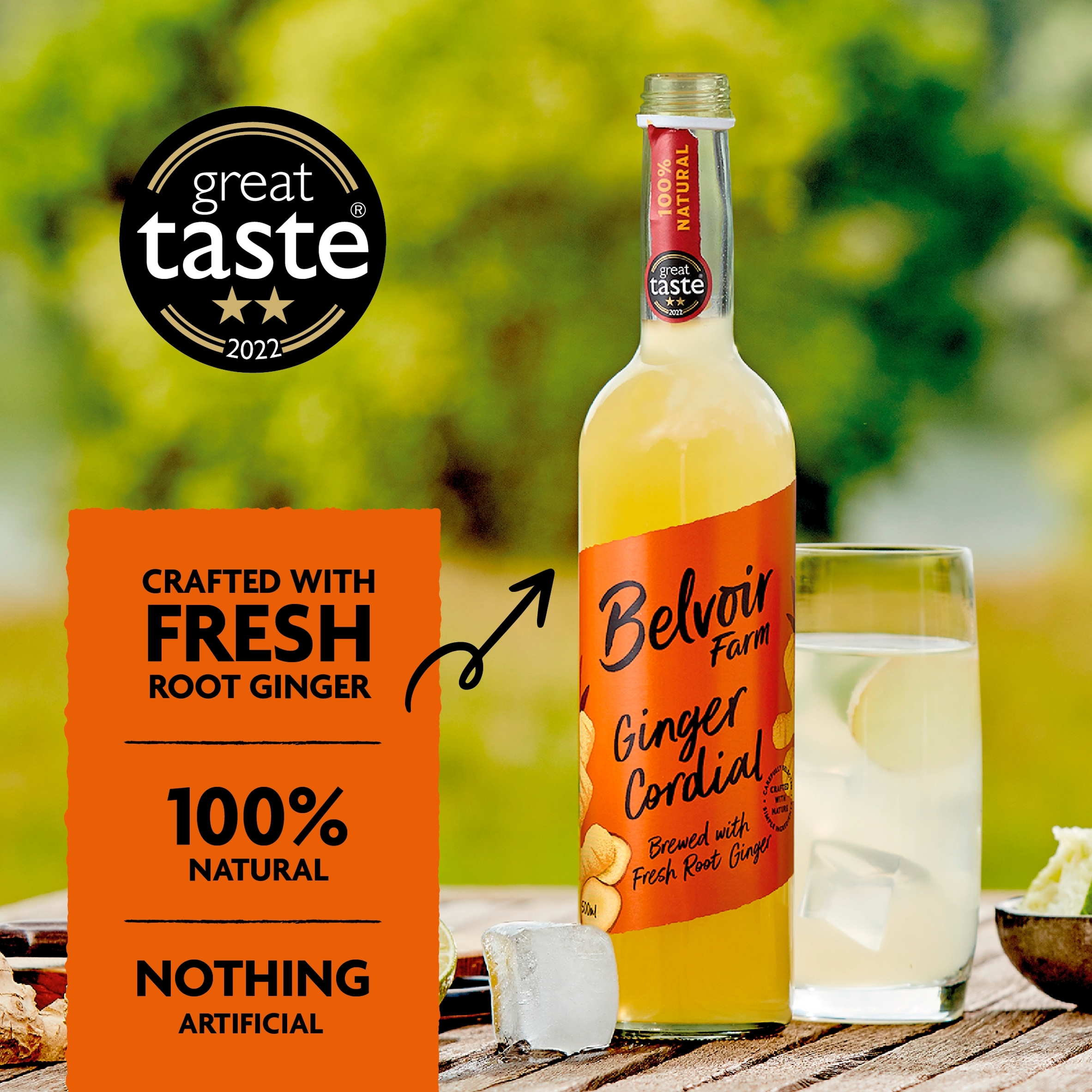 Belvoir Ginger Cordial 500Ml thumbnail 3