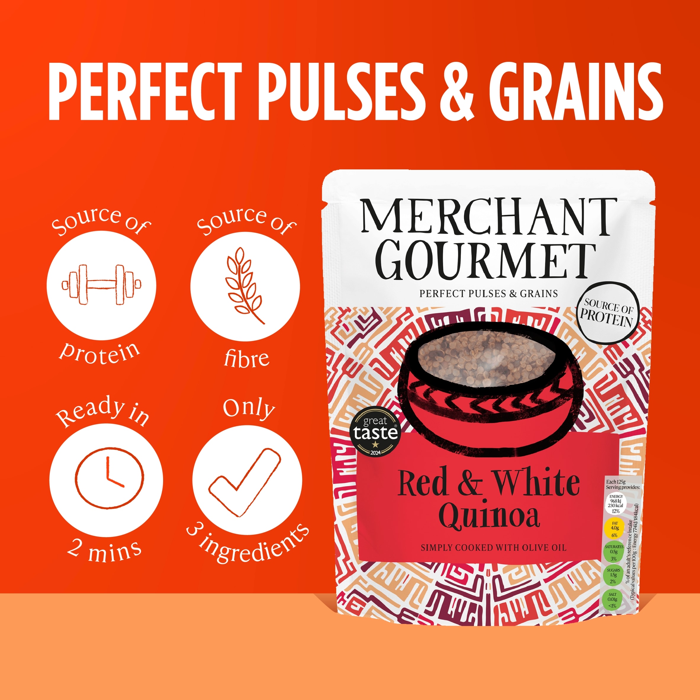Merchant Gourmet Red & White Quinoa 250G thumbnail 3