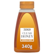Tesco Squeezy Clear Honey 340G