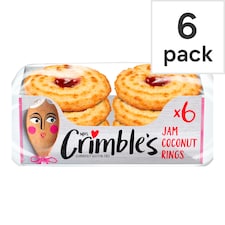 Mrs Crimble's Large Coconut Jam Rings 6 Pack