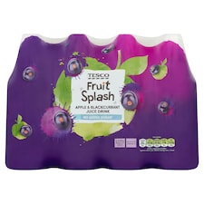 Tesco Apple/Blackcurrant Juice (No Added Sugar) 12X250ml