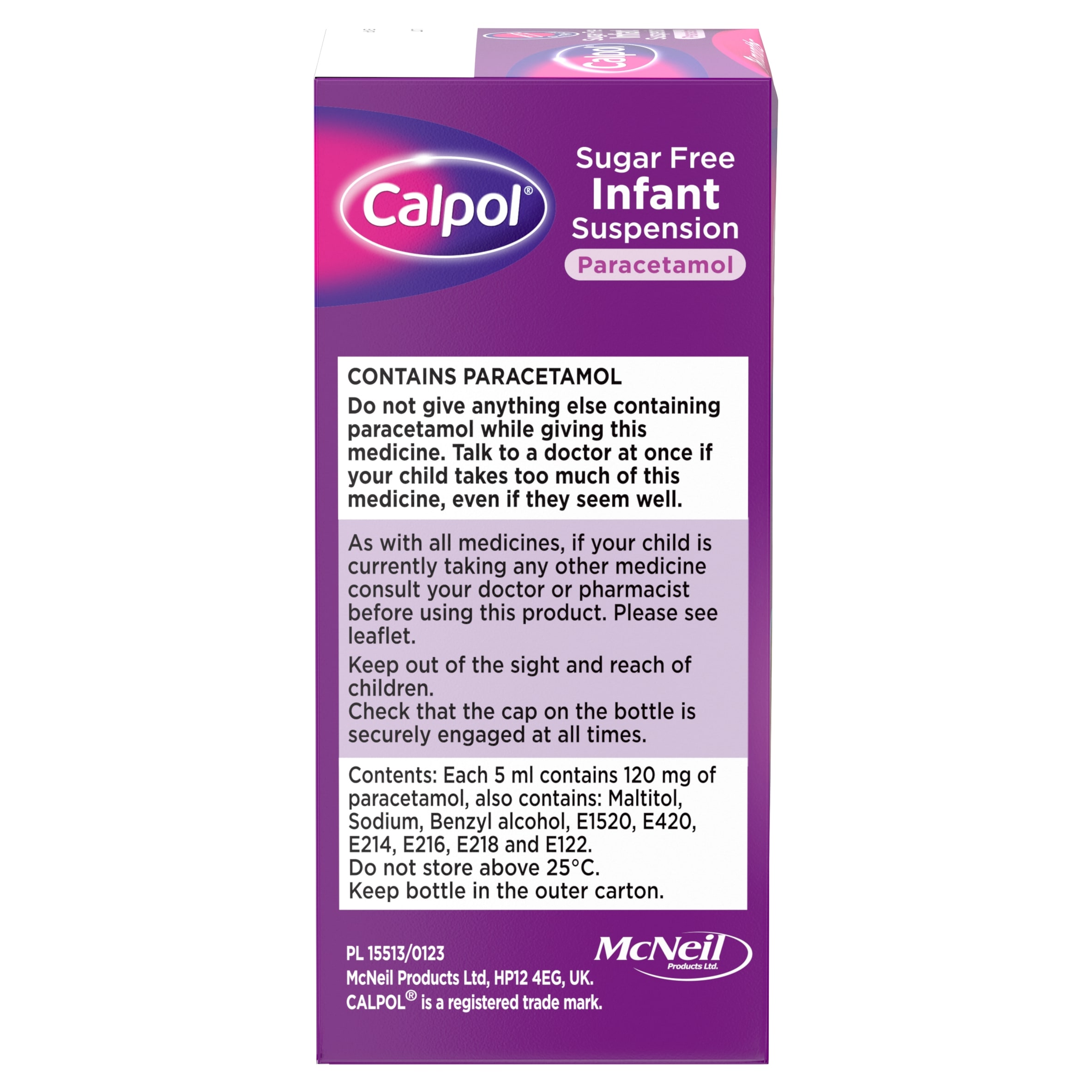 Calpol Infant Sugar-Free Oral Suspension Paracetamol 2+ Months 100ml thumbnail 3