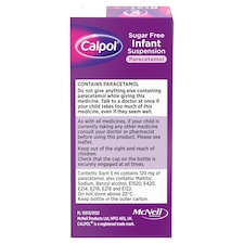 Calpol Infant Sugar-Free Oral Suspension Paracetamol 2+ Months 100ml thumbnail 3