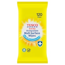 Tesco Citrus Antibacterial Wipes 120S