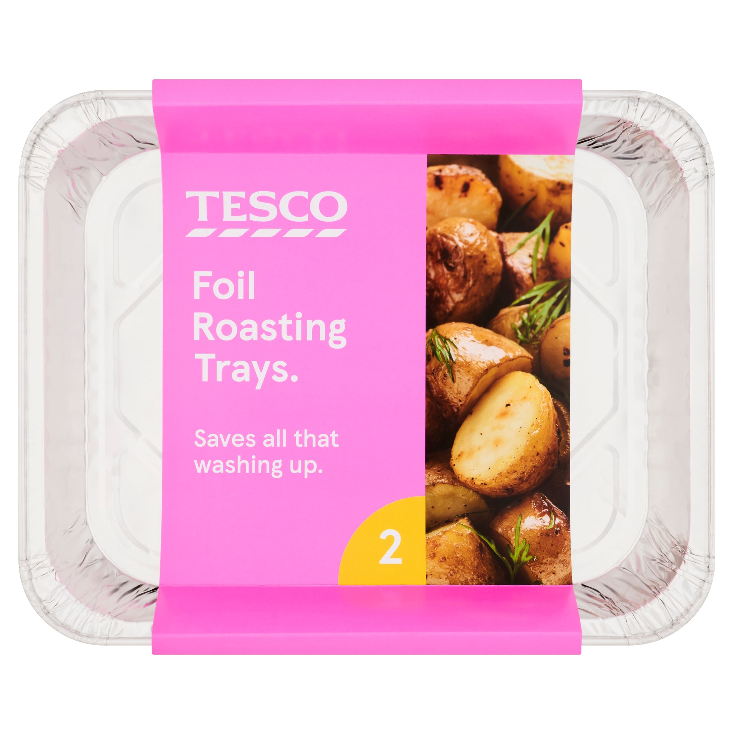 Tesco Foil Roasting Trays 2 Pack 326Mmx260mm