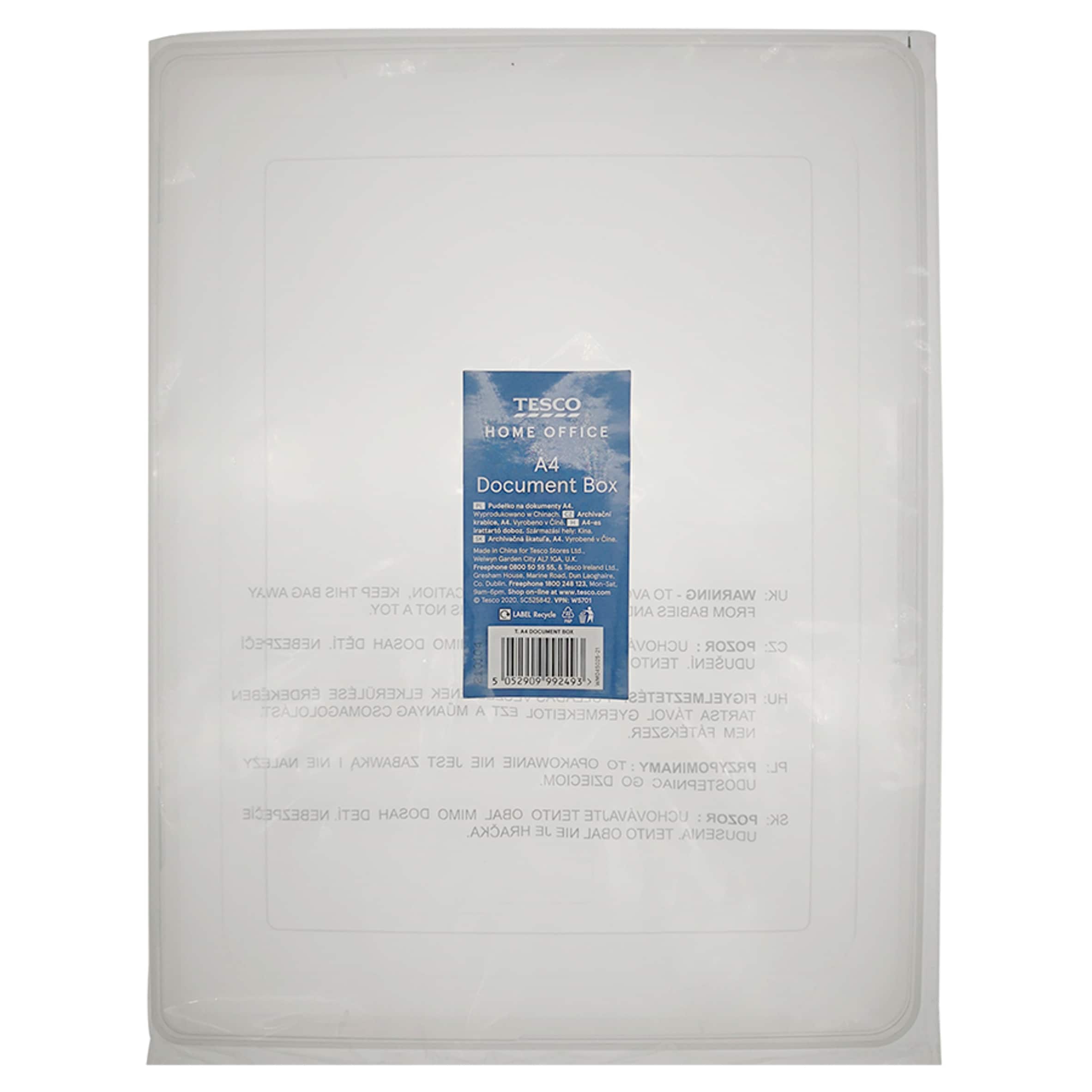 Tesco A4 Document Box