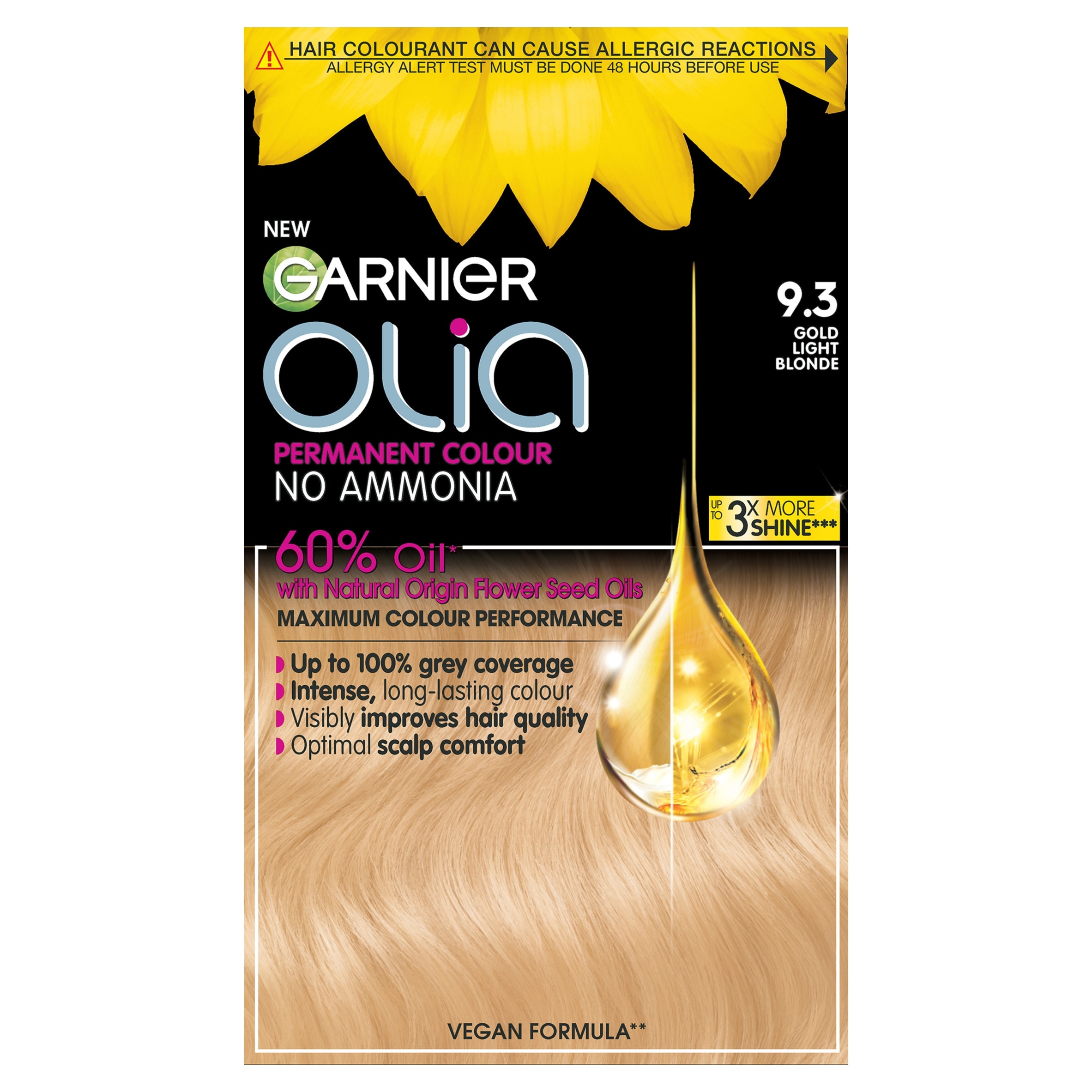Garnier Olia 9.3 Golden Light Blonde Permanent Hair Dye