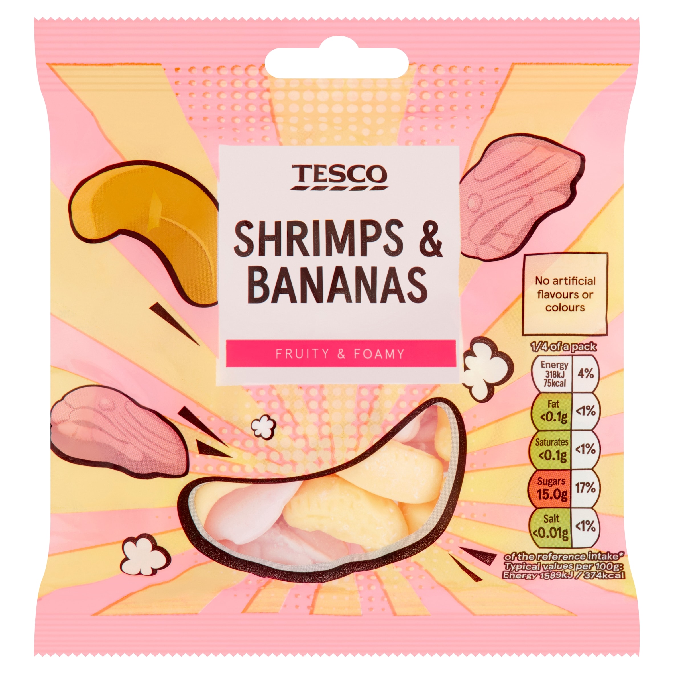 Tesco Shrimps And Bananas 80G