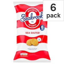 Seabrook Sea Salted Potato Crisps 6 X 25G