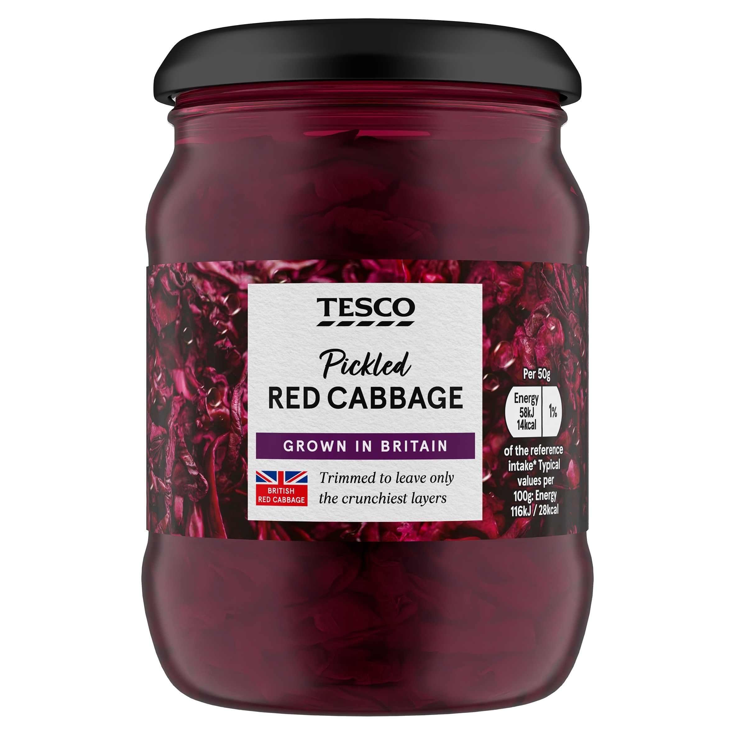Tesco Pickled Red Cabbage 340G