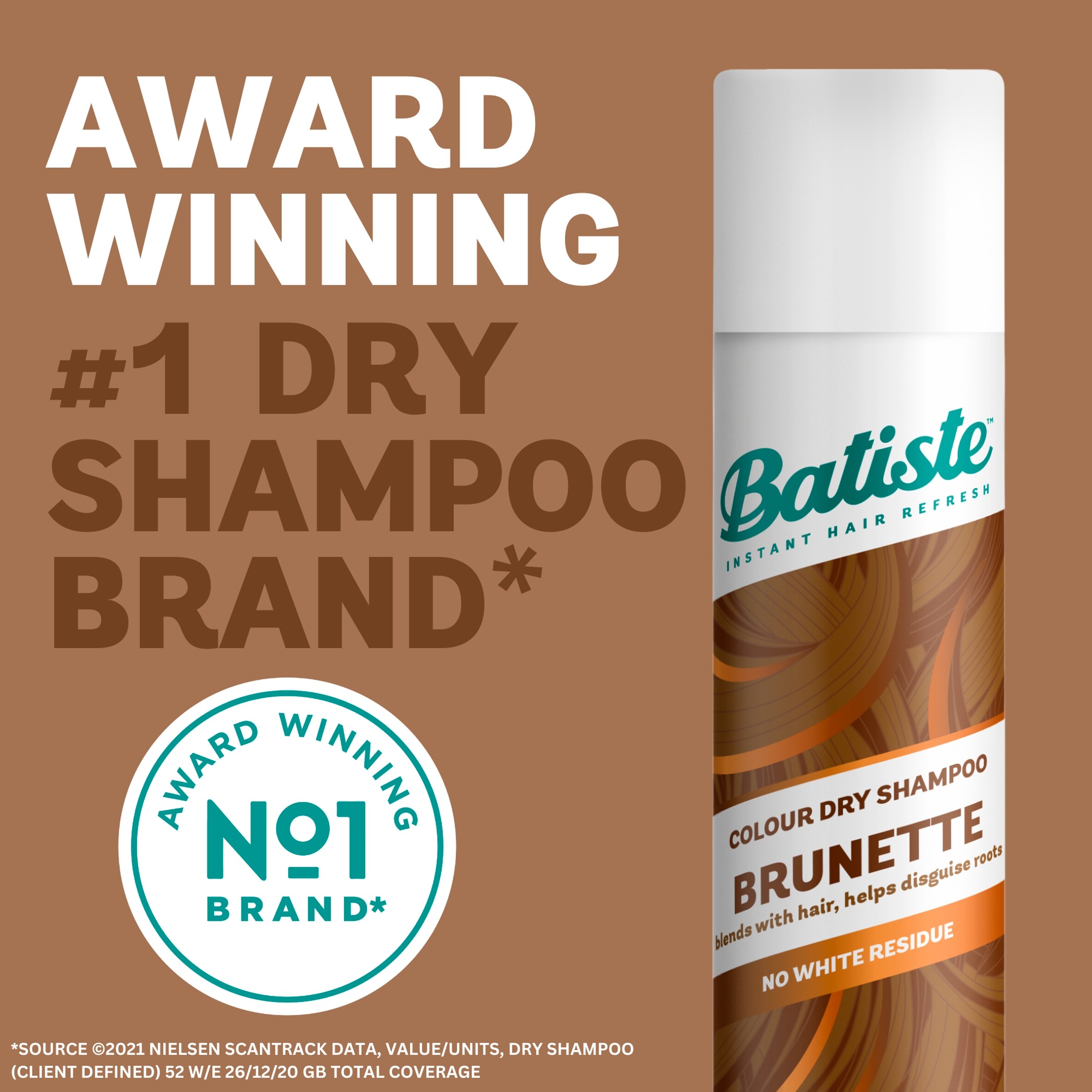 Batiste Dry Shampoo Medium And Brunette 200Ml thumbnail 2