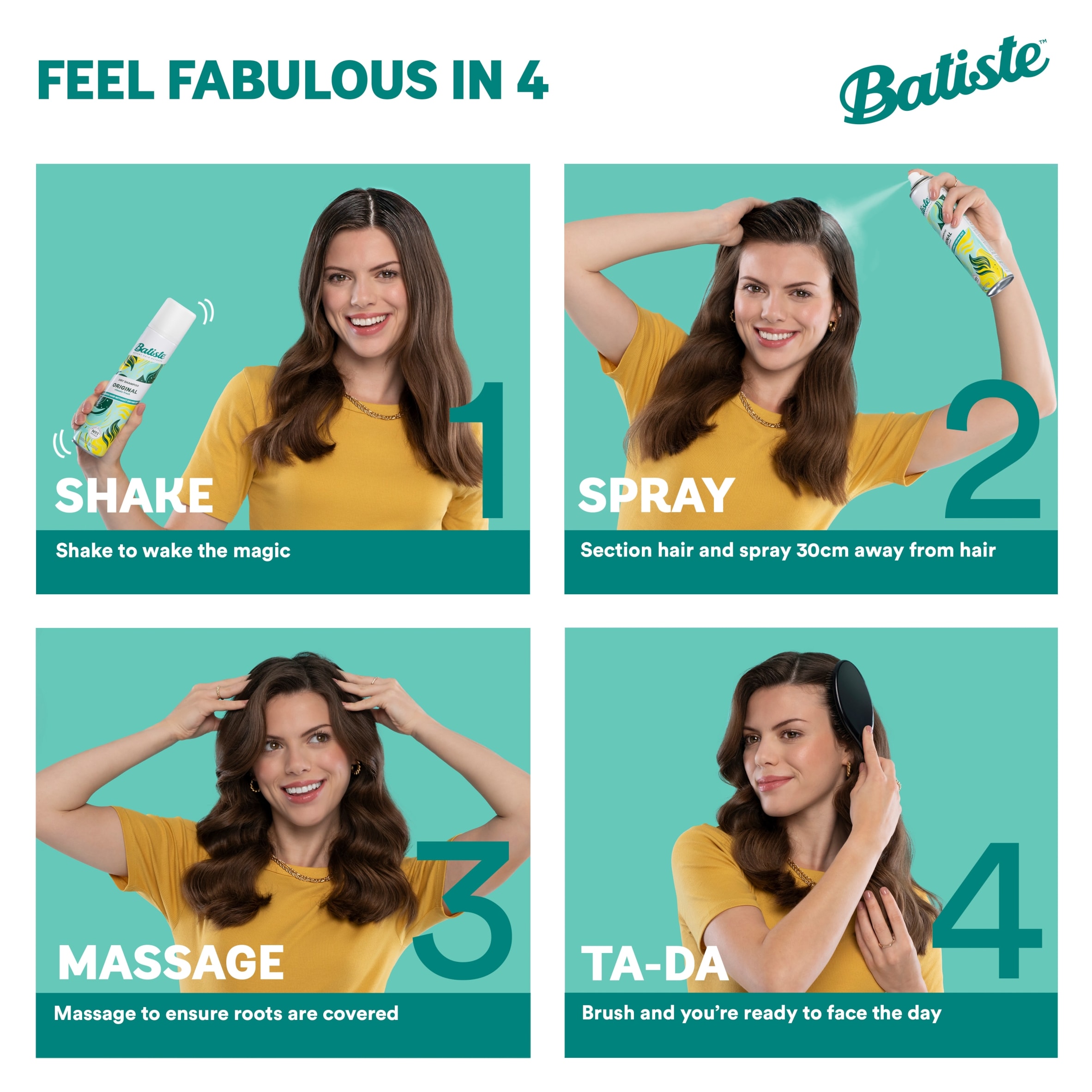 Batiste Dry Shampoo Medium And Brunette 200Ml thumbnail 5