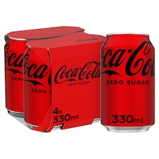 Coca Cola Zero 4X330ml Can