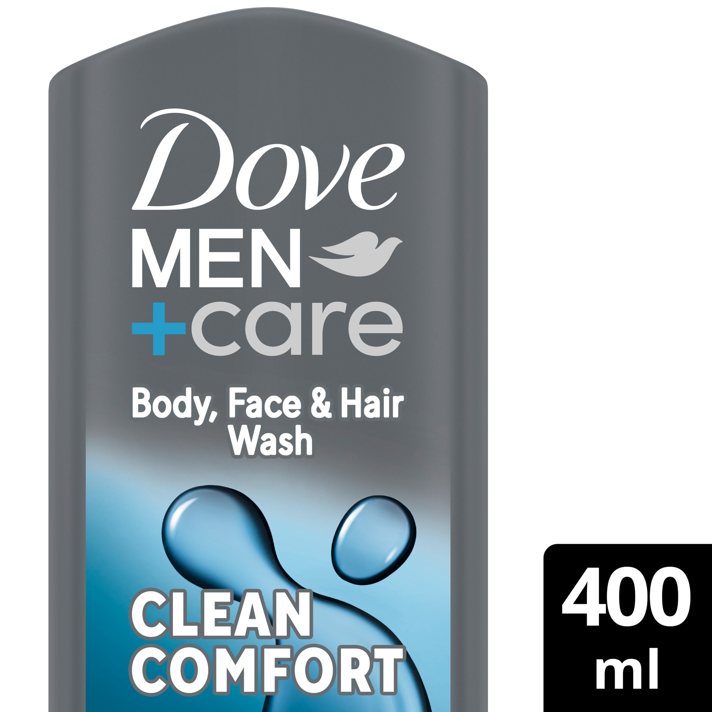 Dove Men+Care Clean Comfort 3-in-1 Body Face Hair Wash Shower Gel 400ml