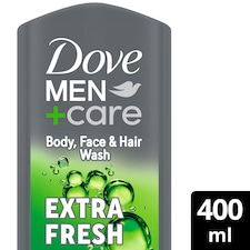 Dove Men+Care Refreshing 3-in-1 Hair, Face and Body Wash Extra Fresh 400 ml