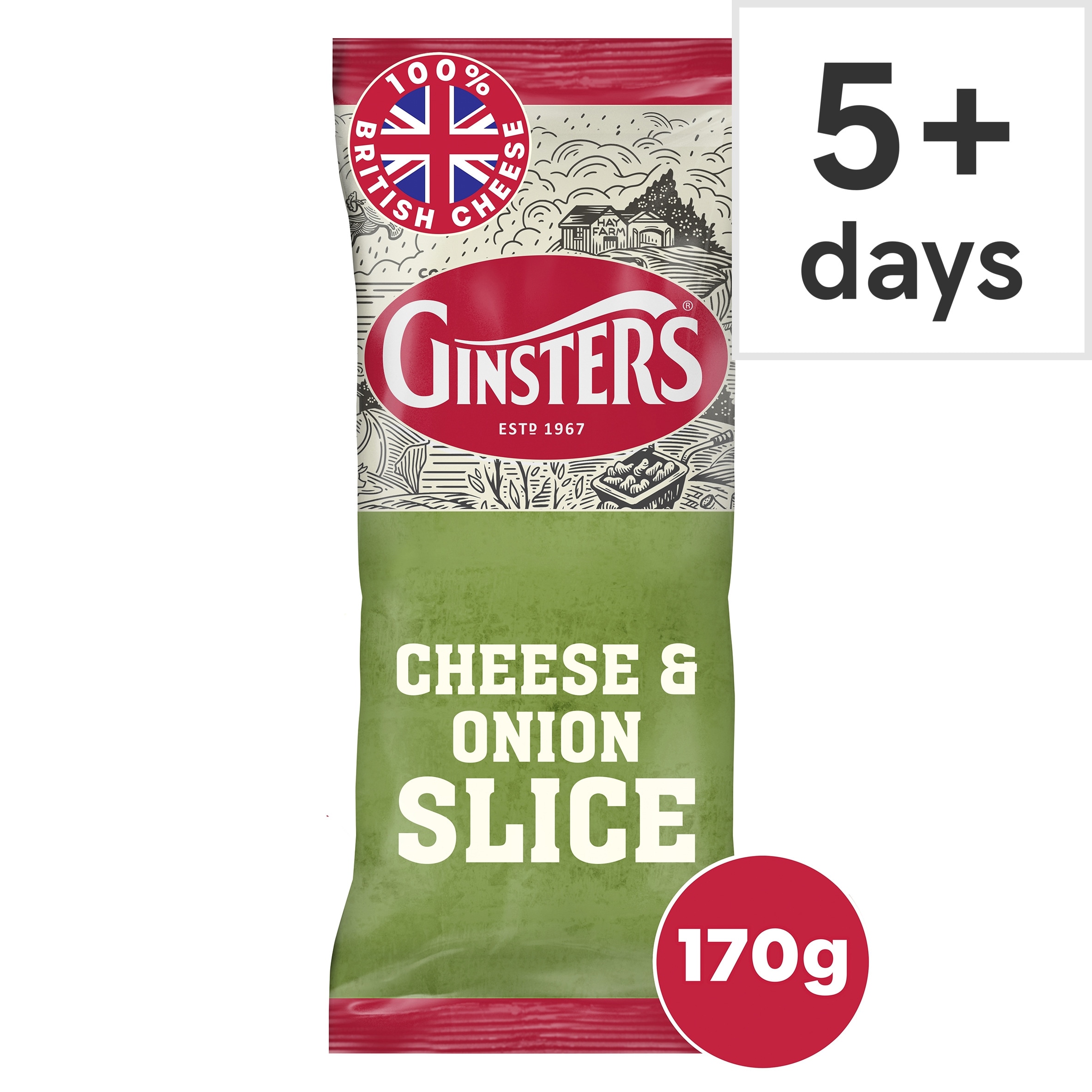 Ginsters Cheese & Onion Slice