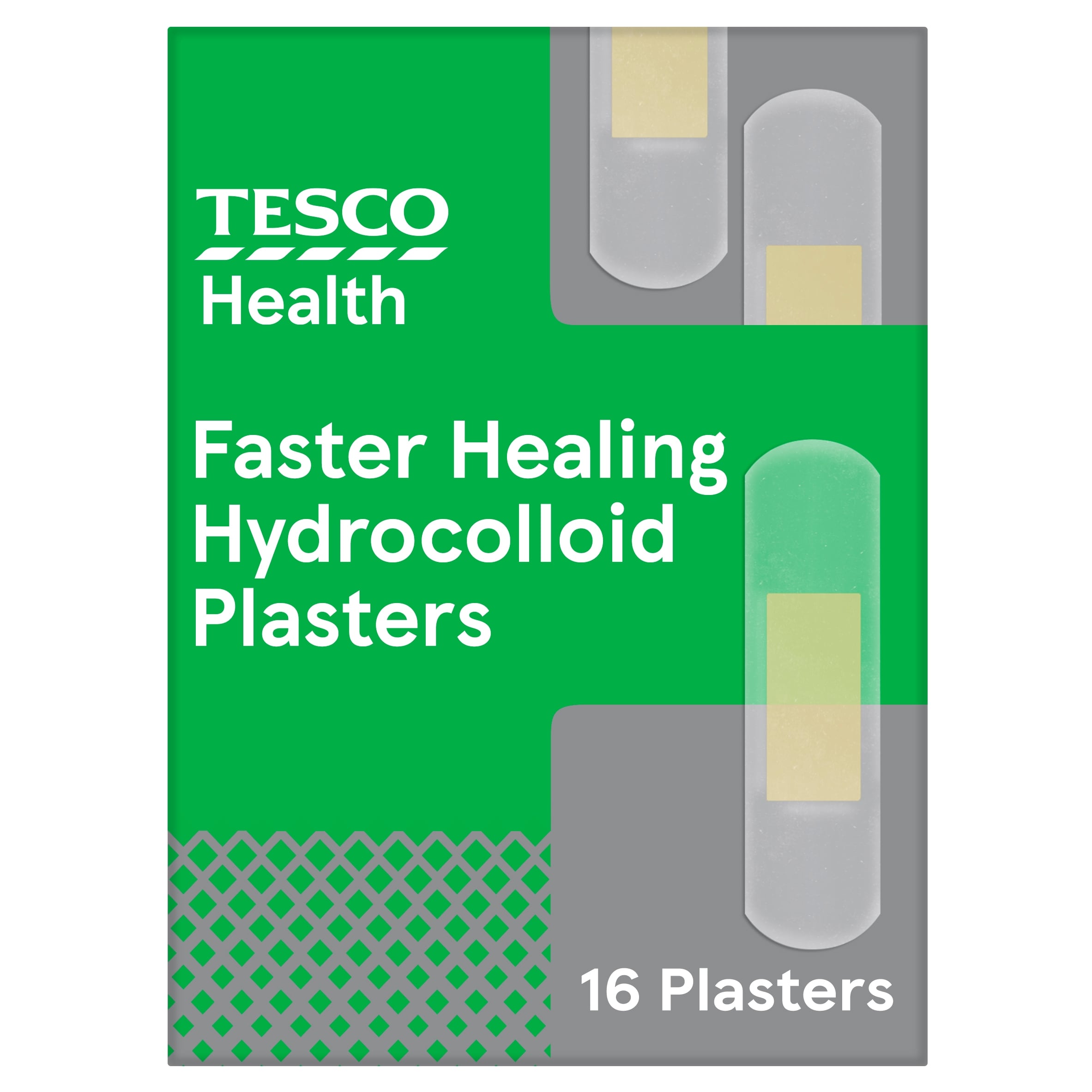 Tesco Health Faster Healing Hydrocolloid Plasters 16s