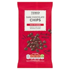 Tesco Dark Chocolate Chips 100G