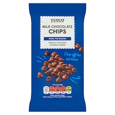 Tesco Milk Chocolate Chips 100G