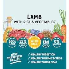 Naturo Adult Lamb & Rice Vegetable Dog Food Tray 400G thumbnail 2