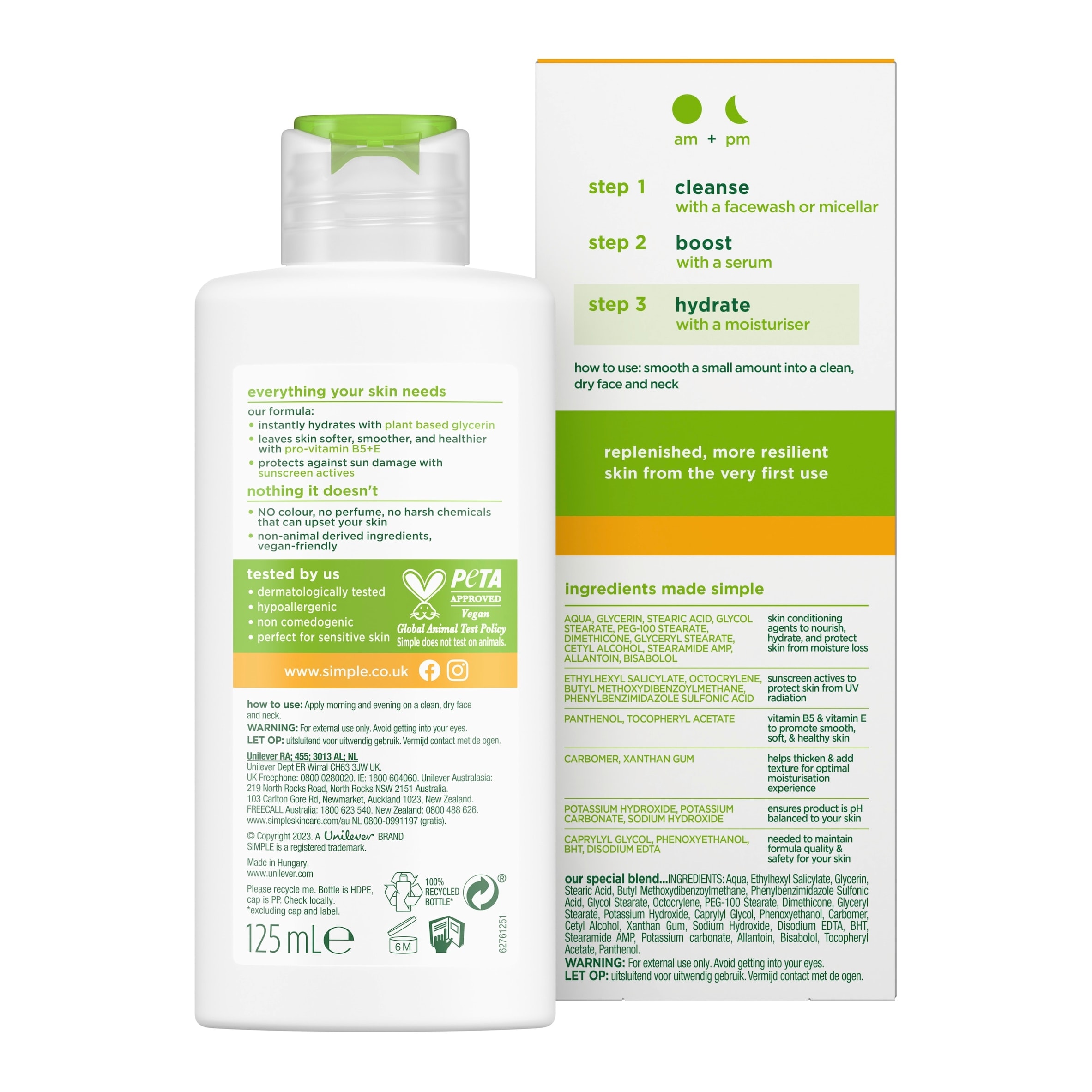 Simple Kind To Skin Protecting Light Moisturiser Spf 15 125Ml thumbnail 3