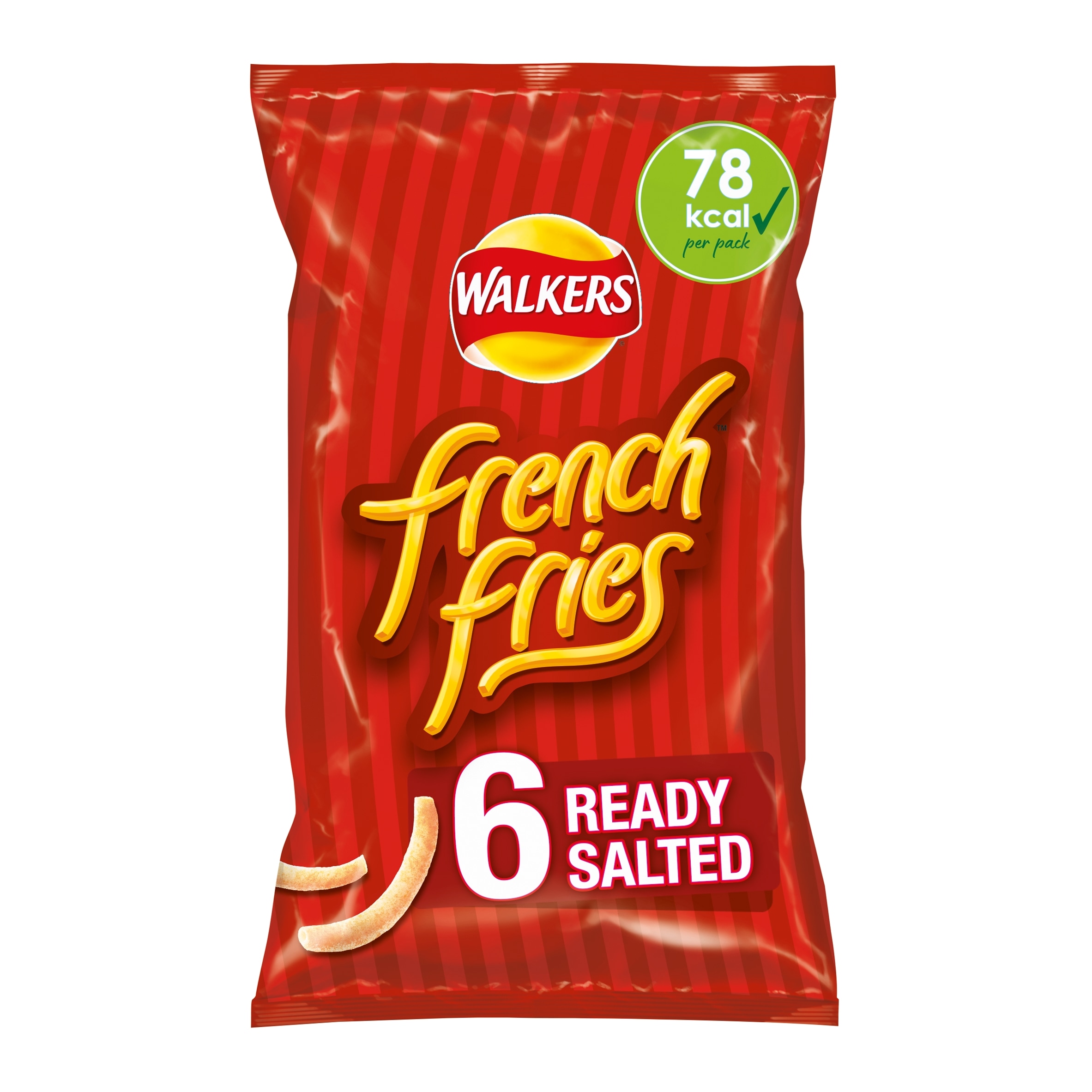 Walkers French Fries Ready Salted Multipack Crisps 6x18g thumbnail 3