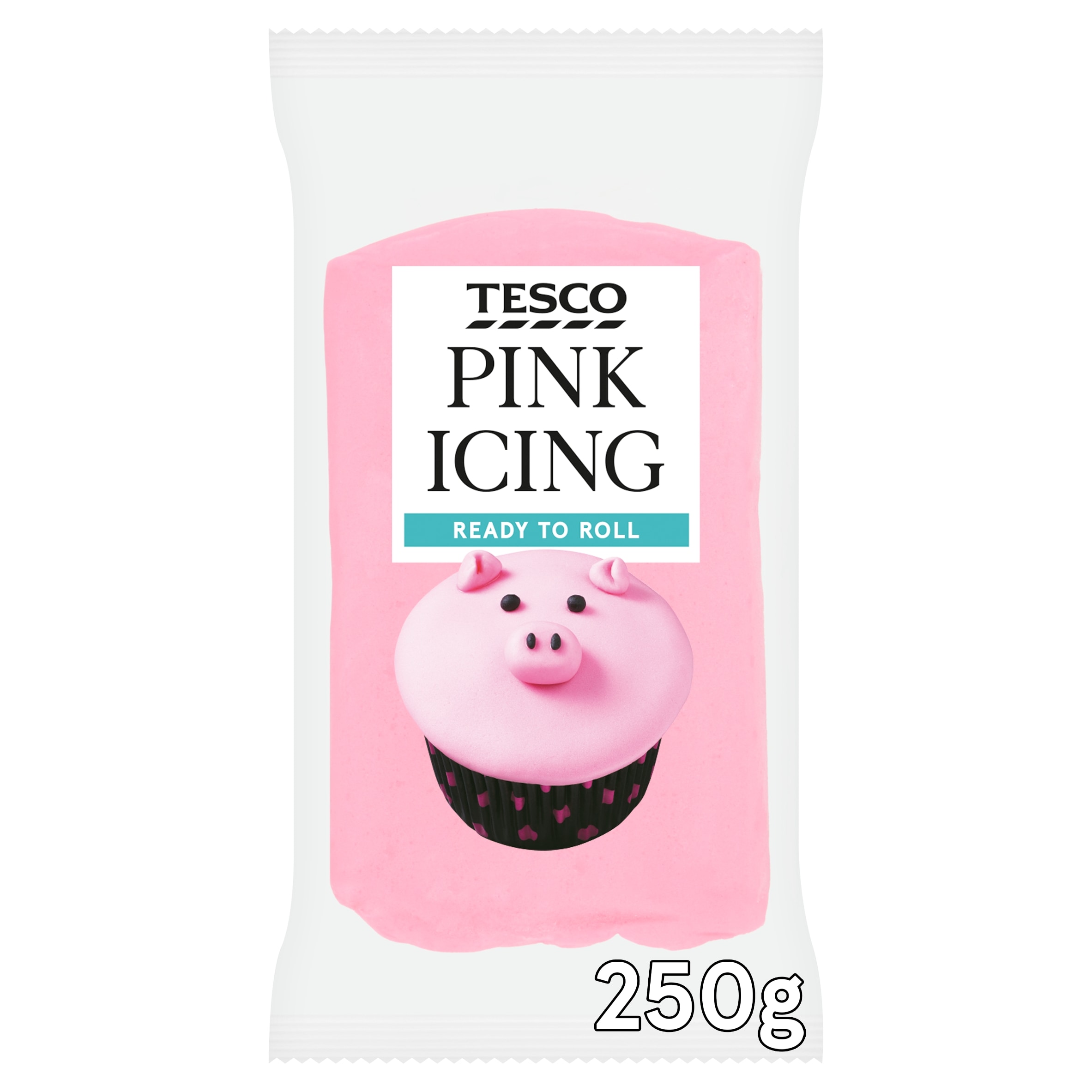 Tesco Ready to Roll Pink Icing 250g