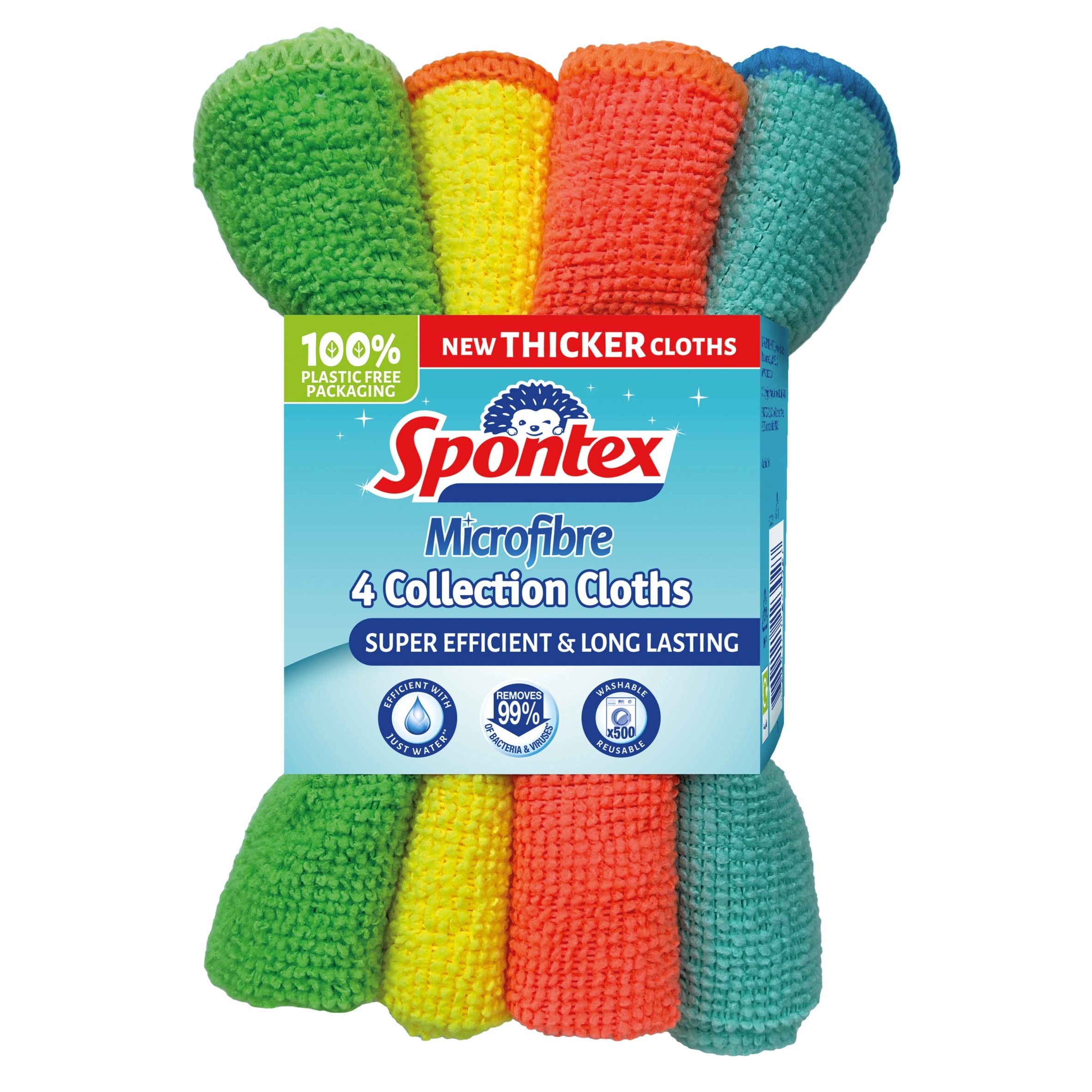 Spontex Microfibre Cloths Value Pack