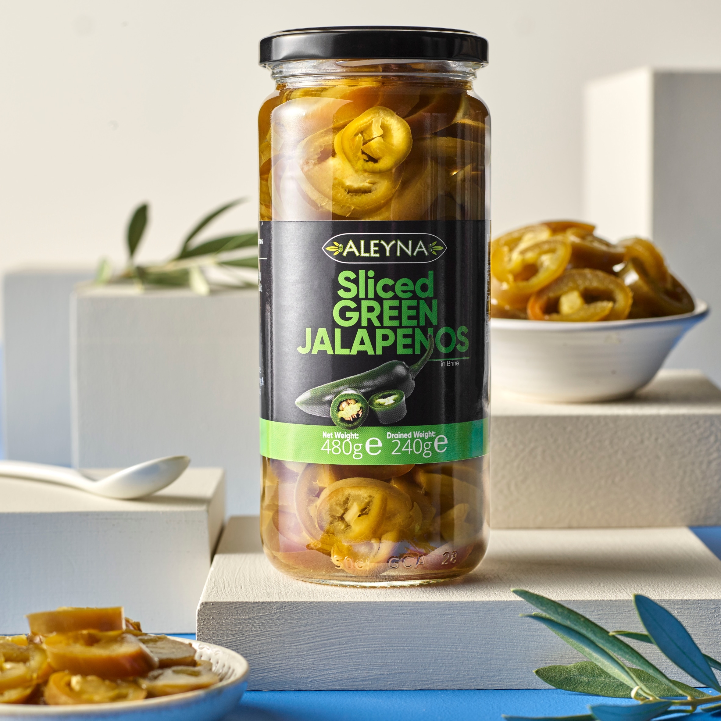Aleyna Sliced Green Jalapeno Peppers 480G thumbnail 2