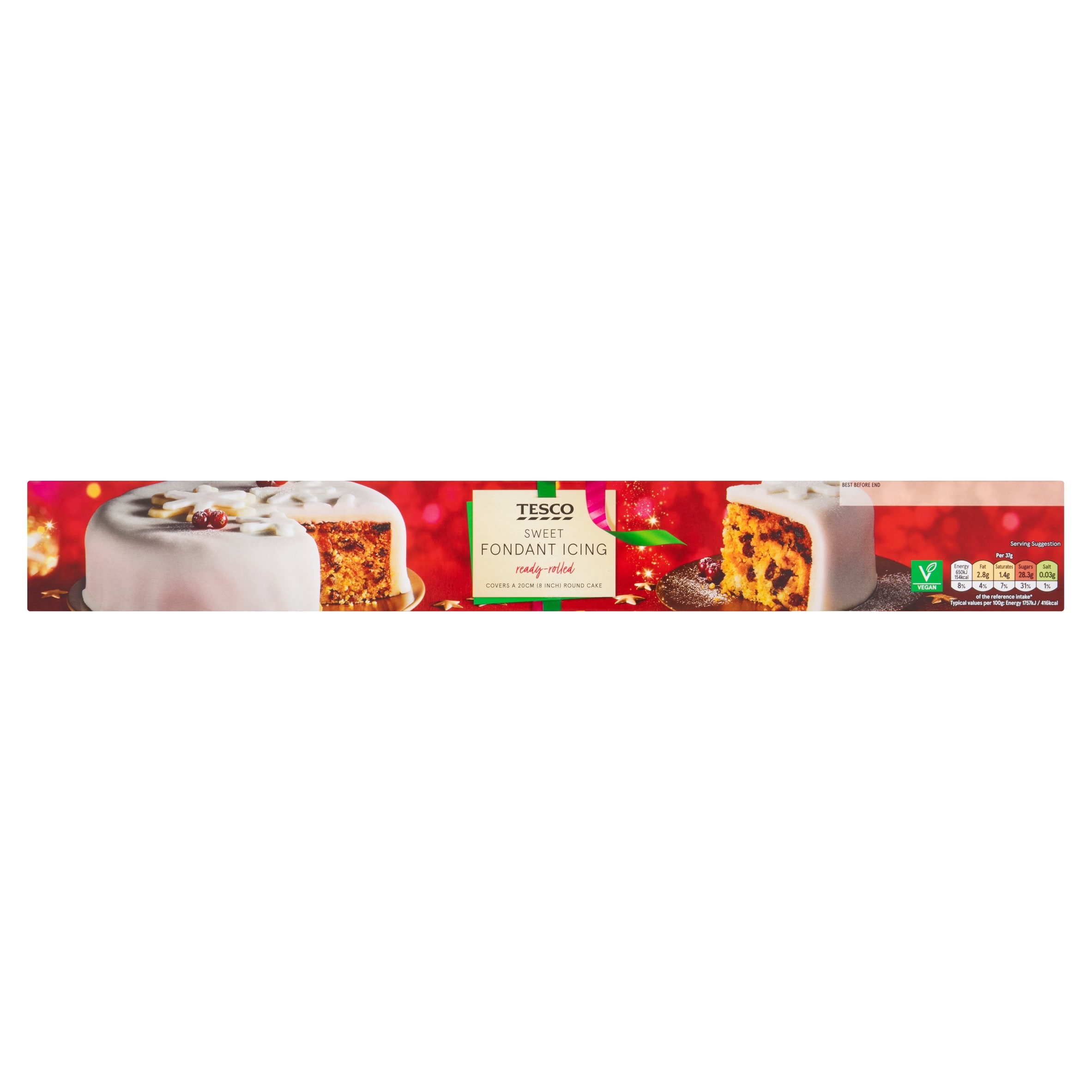 Tesco Fondant Ready Rolled Icing 450G